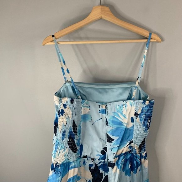 Abercrombie & Fitch Blue Floral Midi Dress - Picture 8 of 14